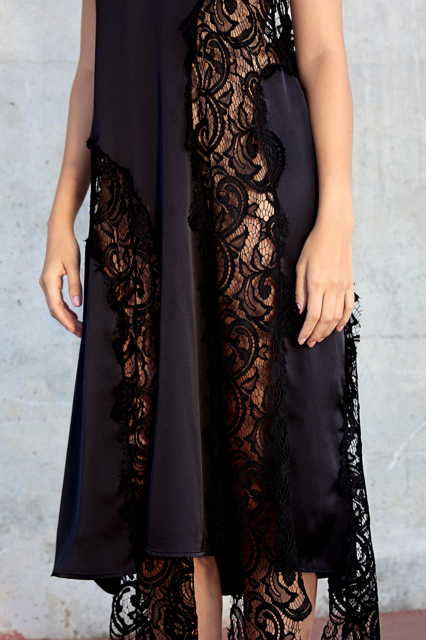 Black Slip Dress – Soft Darkness